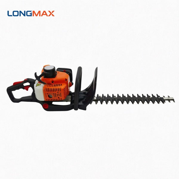 LM043667 22.5CC HEDGE TRIMMER Engine:22.5cc Power:0.65kw 7500r min Blade length:600mm Teeth distance:28mm Packing:110x26.5x30cm 1PC N.W. G.W.:7.0 8.5kgs 20'FCL:350PCS