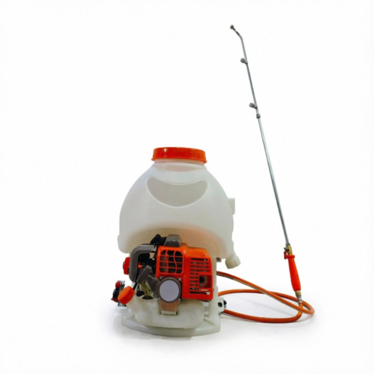 LM043694 LIQUID SPRAYER Engine:25.4cc Power:0.7kw 7500r min Container capacity:15L Fuel tank capacity:0.65L Pressure(MPA):0-2.5 Flow(L min):≥7 WITH BRASS PISTON PUMP N.W G.W:9 11kgs 20'FCL:337PCS