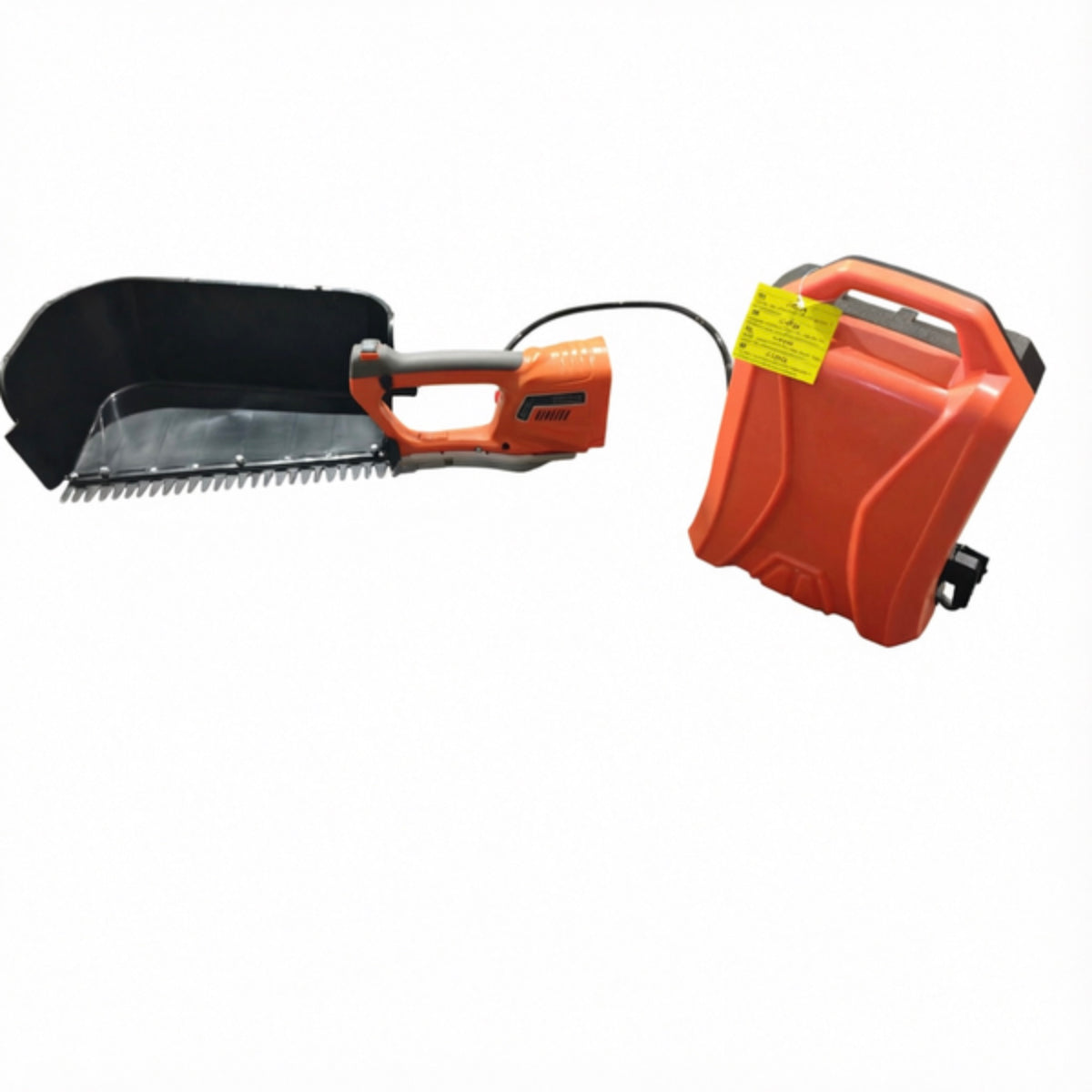 LM043715 SUPER LIGHT TEA HARVESTER 450W 18V-24V Backpack Battery:24V 12Ah Power: 450W BRUSHLESS MOTOR Blade Length: 30CM (SK5) Blade Speed: 2100-2600RPM Speed Regulation Form: HIGH AND LOW GEARS Cutter Tooth Width: 18MM Cutter Tooth Length: 25MM Mac