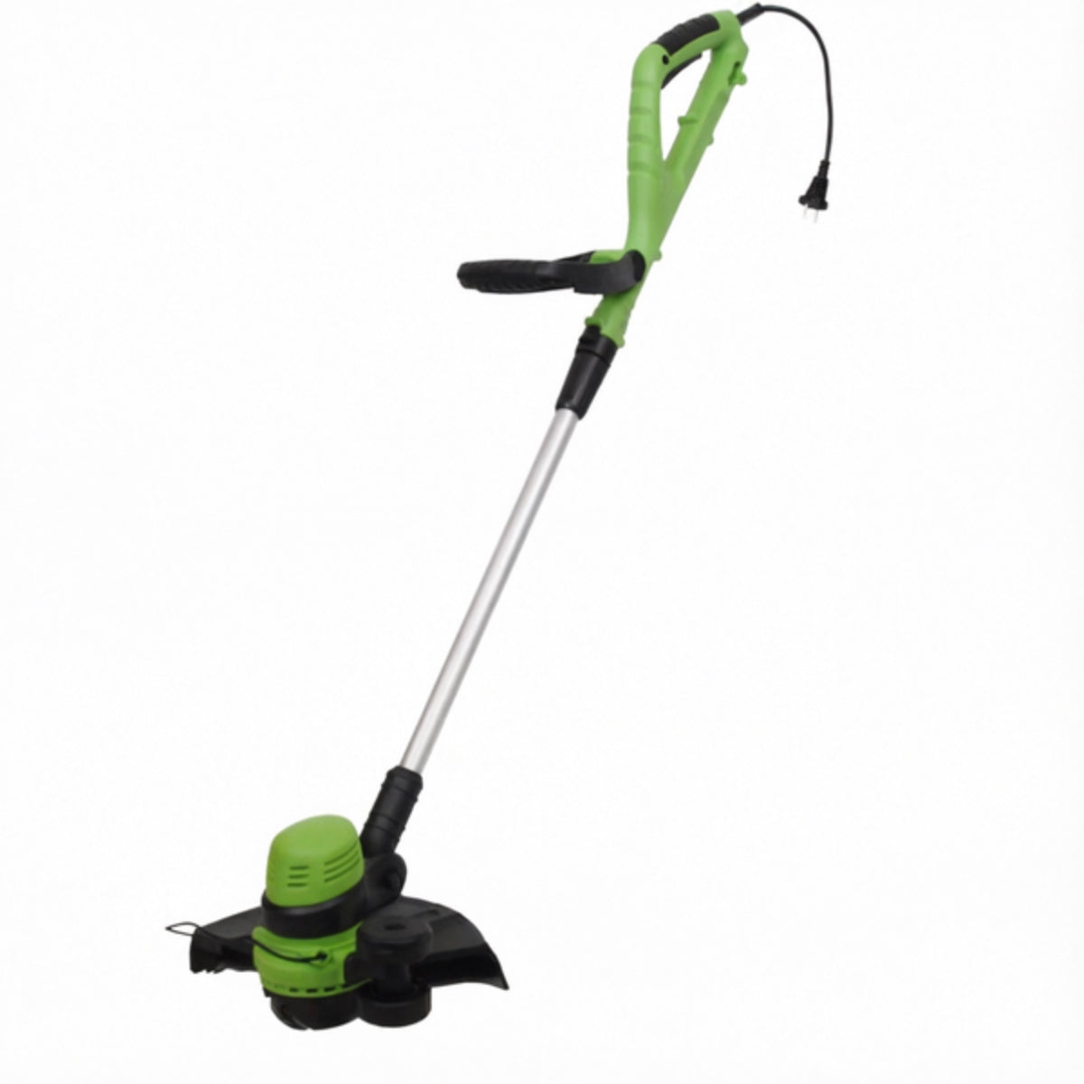 LM043716 Electric Grass Trimmer Voltage: 230V~50Hz Input power: 550W No-load speed: 8800 min Cutting width: 32cm Line diameter:Ø1.6mm x 8m Dual line feed:Yes Adjustable auxiliary handle:Yes Telescope tube:Yes Flower guard: Yes length of cable: 6M Un