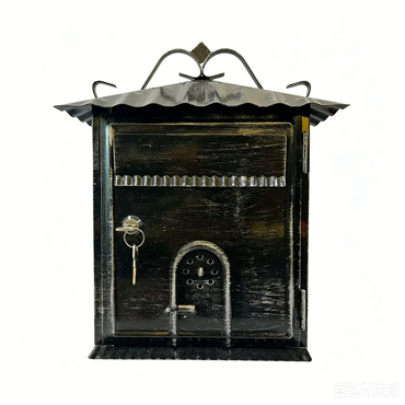 LM101007 Wrought iron Wall-mounted Mailbox