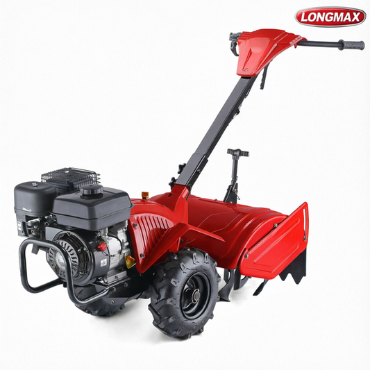 LM043648 Cultivator Engine:207.8cc 4 stroke OHV Rated power:4.5kw 3600rpm Fuel tank:3.6L Gear shifting:-1 0 1 Tilling depth:175-350mm Tilling width:500mm Packing: 115×62×52cm 1pc N.W. G.W:83. 95kgs 20":72pcs