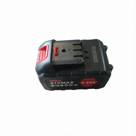 LM043684 QY BATTERY 5C VOLTAGE: 21V CAPACITY: 5.2AH WEIGHT:590g CHARGING TIME:2.5h WITH LCD PACKING:BROWN BOX