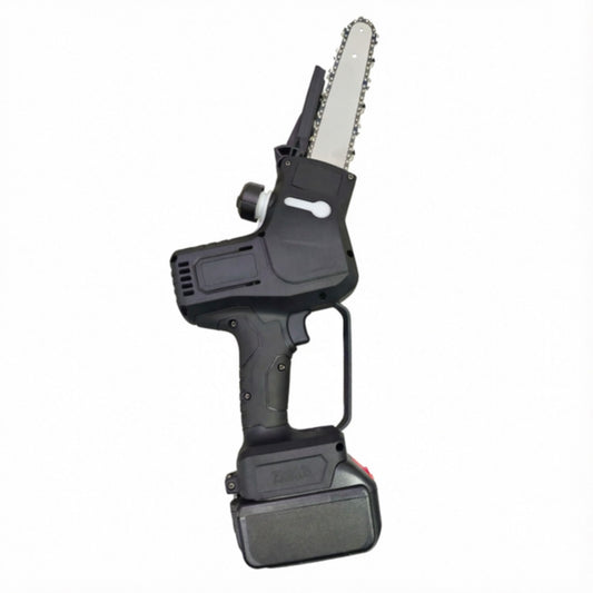 LM043695 LITHIUM PRUNER SAW 7" WITH BL MOTOR VOLTAGE : 21V DC POWER : 600W 4820BRUSHLESS MOTOR SPROCKET REV:6722PRM BATTERY : 4.0AH (2 PCS) CHARGER : 21V 2A GUIDE BAR:1 4"PITCH 7"INCH SAW CHAIN:1 4"PITCH X 0.043"GAUGE 48L LUBRICATION:AUTOMATICLLY N.
