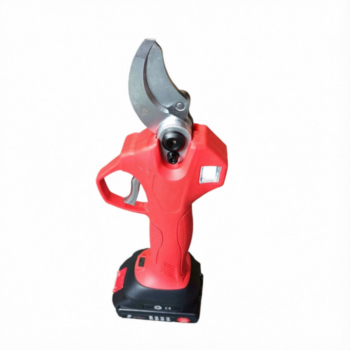 LM043700 LITHIUM SCISSORS RED AND BLACK VOLTAGE : 21V DC POWER : 450W BRUSHLESS MOTOR BATTERY : 2AH(1PC)+5.2AH (1PC) NEW TYPE CHARGER FULLY CHARGE TO CUT 1.5-2CM BRANCH FOR 1800 TIMES Max Cutting Dia. : 3.7CM G.W.: 2.84KGS (Whole thing+box) N.W.: 1.