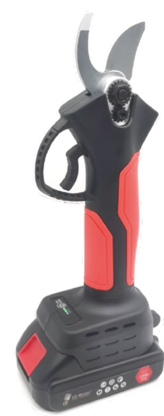 LM043720 LITHIUM BATTERY SCISSOR 18V 2.0AH X 2PCS MAX CUTTING 2.0CM CUTTING DIA.:1.5 2.0CM VOLTAGE:18V POWER: 3150 280W BRUSHLESS MOTOR BATTERY:18V 2.0AH (2PCS) CHARGER: 21V 1.0A N.W:1.04KGS(SCISSOR+1PC BATTERY) PACKING: BLOW CASE