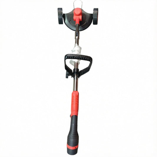LM043729 LITHIUM BATTERY STRING TRIMMER WITH 2PCS BATTERY BATTERY PACK VOLTAGE: DC 12V 2.0AH NO LOAD SPEED:10000RPM CUTTING PATH:110MM NO LOADING RUNNING TIME:60MINS SLOW CHARGING TIME:3HOURS TELESCOPIC HANDLE: ALUMINIUM(890-1270MM) THREE EDGE-CUTTI