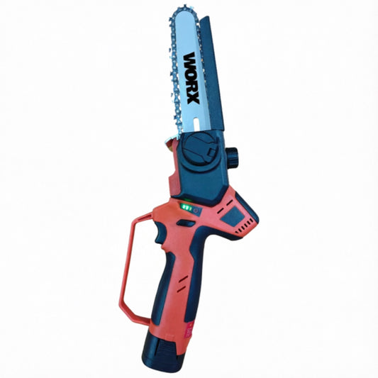 LM043734 PRUNER 14.4V 2X2AH BATTERY Motor:14.4V 500W Brushless Bar Chain:6 inch -1 4''-0.043''-37L Lubricantion:Automatic With Brake 1.4A Charger x1 2AH 10C Battery x2