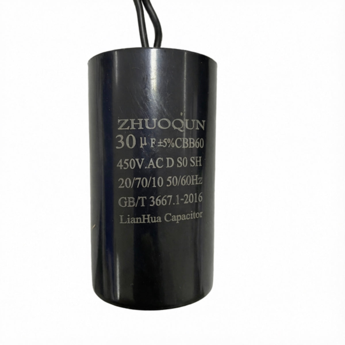 LM043775 CAPACITOR 30 µF(2PCS) Model:CBB60 Diameter:45mm Length:70mm Condensateur 30 µF Double PACKING:PP BAG+LABEL