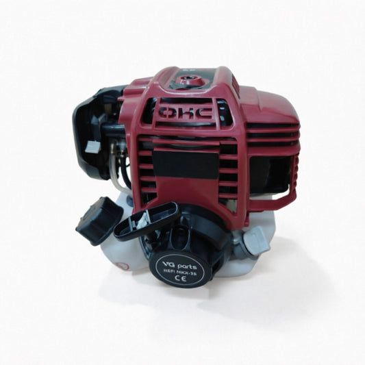 LM044438 25CC 4 STROKE GASOLINE ENGINE Displacement bore x stroke: 25cc 35x26mm Max power: 0.7kw 1.0HP Fuel consumption:≤480g kwh Fuel tank:0.9L N.W.:3.8kgs packing:27x26.5x30cm 20'FCL:1200PCS
