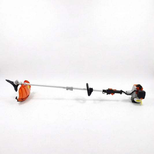 LM044453 25.4CC GASOLINE BRUSH CUTTER & GRASS TRIMMER 2 SHAFTS WITH SINGLE HANDLE Engine:25.4cc Power:0.75kw 1.1HP Shaft Ф:26mm N.W. G.W:6.5 7.0kgs Packing:110x25.5x21.5cm 1PC 20'FCL:540PCS