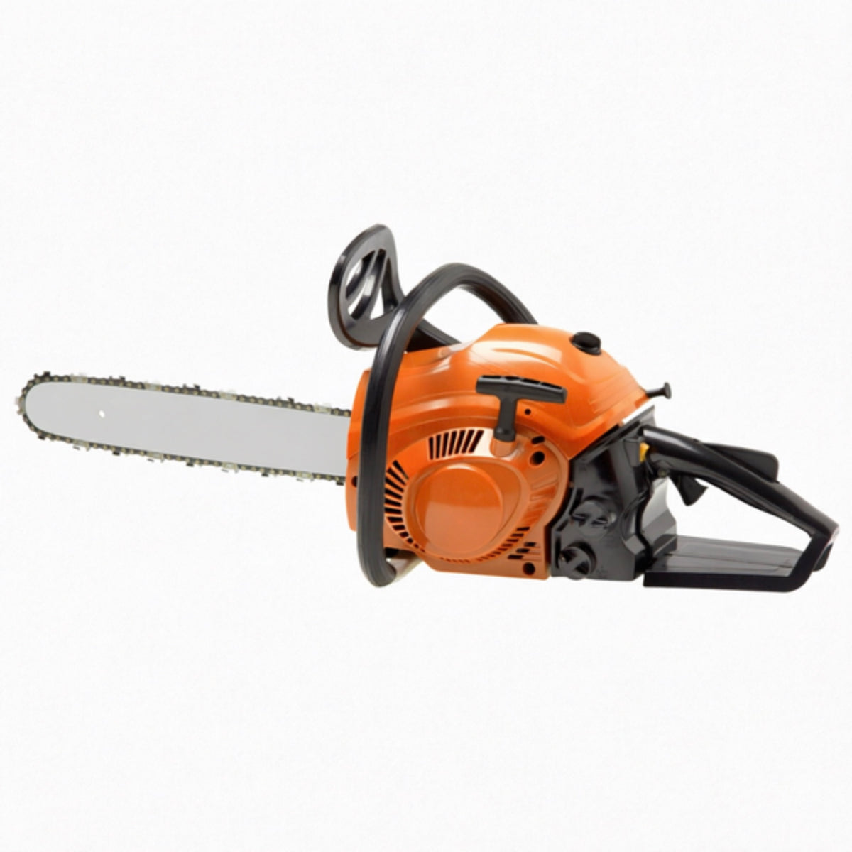 LM044497 41CC GASOLINE CHAIN SAW Engine Bore:41cc 40mm*32.6mm Carb.:Walbro OREGON chain & Chinese bar Power:1.5kw 2.2HP Fuel consumption:560g kwh Rim Sprocket:6 teeth Bar & chain:3 8"x 0.050"(53links=14") N.W. G.W:6.2 8.0kgs 20'FCL:648PCS CHINA CARB