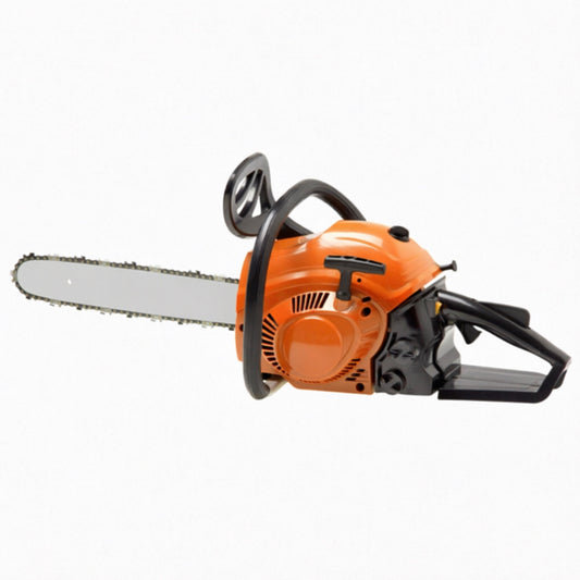 LM044497 41CC GASOLINE CHAIN SAW Engine Bore:41cc 40mm*32.6mm Carb.:Walbro OREGON chain & Chinese bar Power:1.5kw 2.2HP Fuel consumption:560g kwh Rim Sprocket:6 teeth Bar & chain:3 8"x 0.050"(53links=14") N.W. G.W:6.2 8.0kgs 20'FCL:648PCS CHINA CARB