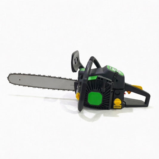 LM044500 55CC GASOLINE CHAIN SAW Engine Bore: 55cc 45.2mm*34mm Power: 2.4kw 3.3HP Fuel consumption: 560g kwh Rim Sprocket: 7 teeth x 0.325" Bar & chain: 0.325"x 0.058"(76links=20") N.W. G.W:7.5 8.5kgs 20'FCL:400PCS With Alum-starter NEVER BREAK CHIN