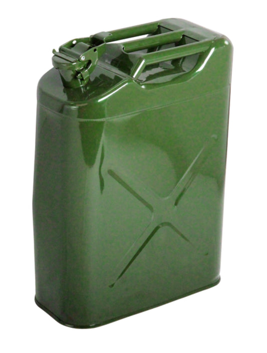 LM044520 METAL FUEL TANK CAPACITY:10 L	 MATERIAL:ROBUST COLD ROLLED STEEL	 COLOUR:GREEN	 BODY THICKNESS:0.8MM	 N.W. PC:2.5~2.6Kgs	 Packing Style: 4pcs Brown master carton	 Carton Measurment:68x35.5x28.5cm	 G.W.:11.10KGS	 QTY 20’CONTAINER:1720PCS	 QT