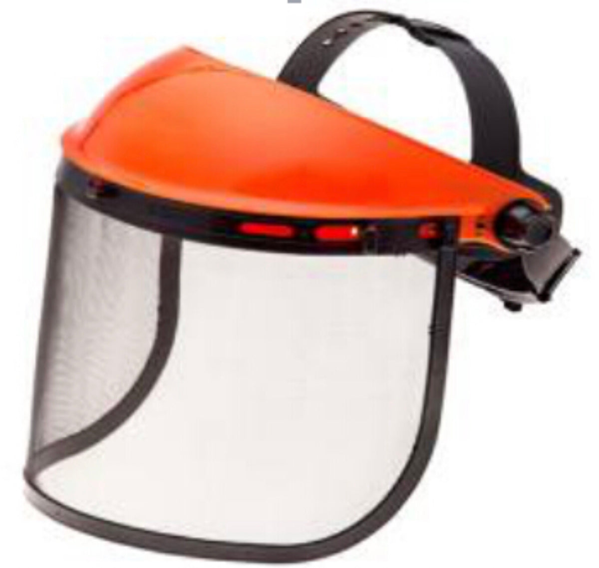 LM044601 FACESHIELD WITH MESH VISOR ORANGE COLOR MATT SURFACE PACKING: PPBAG + HEAD CARD 52.5*42*47CM 20PCS