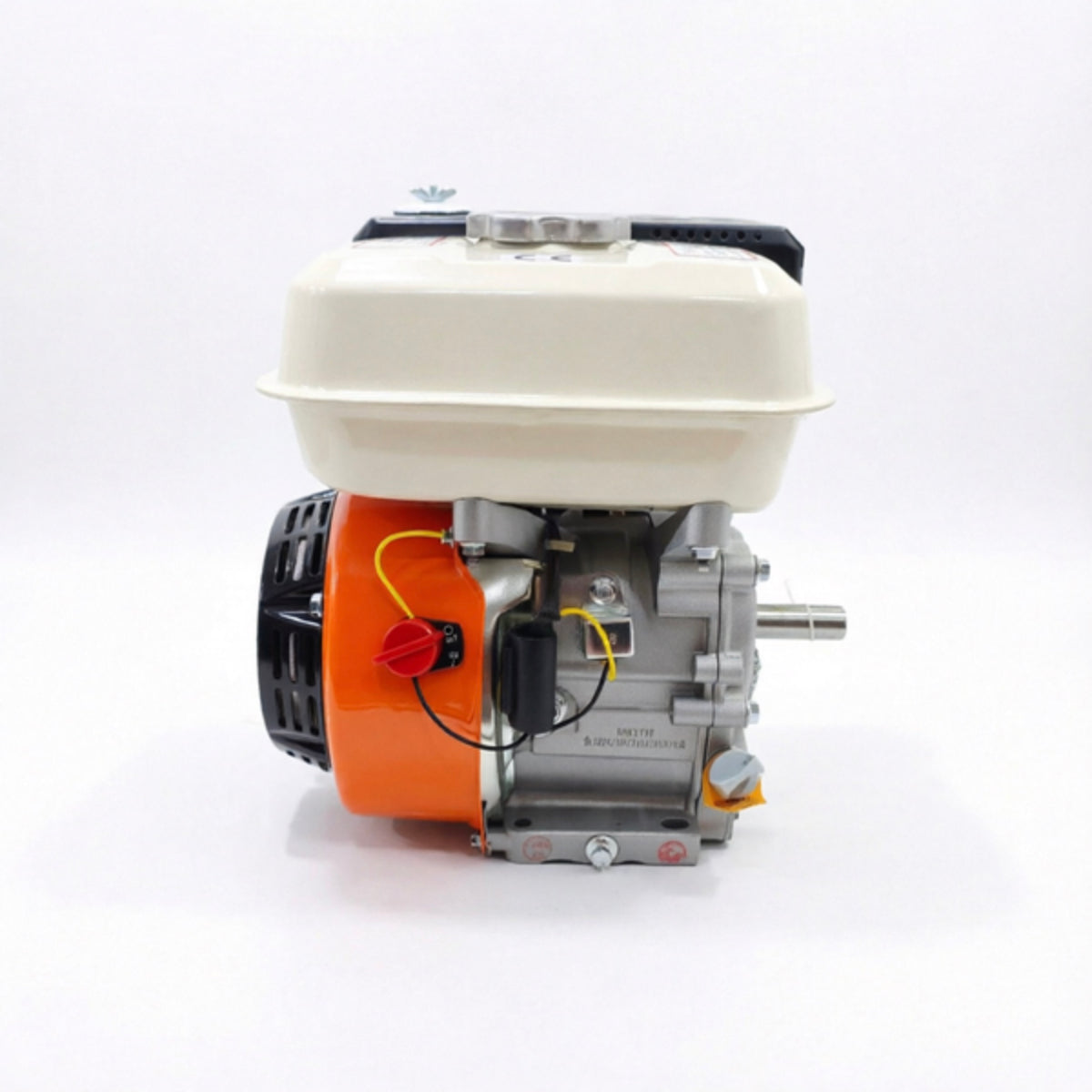 LM045078 207CC GASOLINE ENGINE Engine type: 4 stroke OHV Displacement:207cc(70x54mm) Max output:7.0HP 4000RPM Fuel tank capacity:3.6L Starting system:Recoil starting Fuel consumption:340g kw.h Oil capacity:1.1L Dry weight:25kg Dimension:43x38x41cm