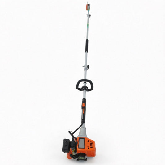 LM045276 25.4CC POLE PRUNER SAW Engine:25.4cc Power:0.75kw 1.1HP Shaft Ф:26mm N.W. G.W:10 11kgs Packing:160x33.5x18.5cm 1PC 20'FCL:330PCS