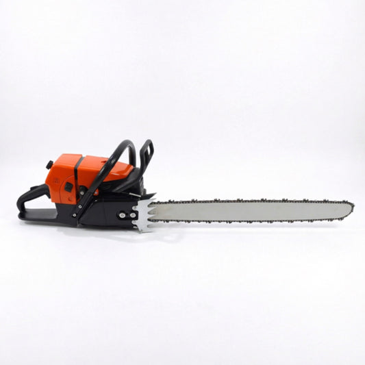 LM109101 91.6CC GASOLINE CHAIN SAW Engine Bore: 91.6cc Power:5.2kw 7.07HP Idling:3000r min Bar & chain: 36" N.W. G.W:7.2 9kgs 20'FCL:460PCS CHINA CARB 36"ALLOY BAR STIHL CHAIN Packing: COLOR BOX