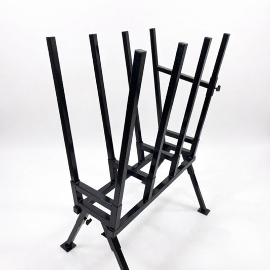 LM045710 LOG HOLDER Open size:76×50×103cm Loading:200kgs Material : Carbon steel "45#" Finished: Black N.W. G.W.:11 12KGS Meas:77.5×26×28.5cm