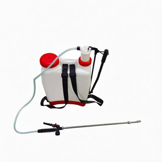 LM045728 HAND SPRAYER BLUE YELLOW Capacity:16L Normal Pressure:0.2-0.4Mpa Air Chamber Capacity:813cm³ Net Gross weight；2.65 3.15kgs Material:PE Spray Rod(Gun):Plastic Long Rocker Nozzle:Plastic Packing:38*18.5*52.5cm