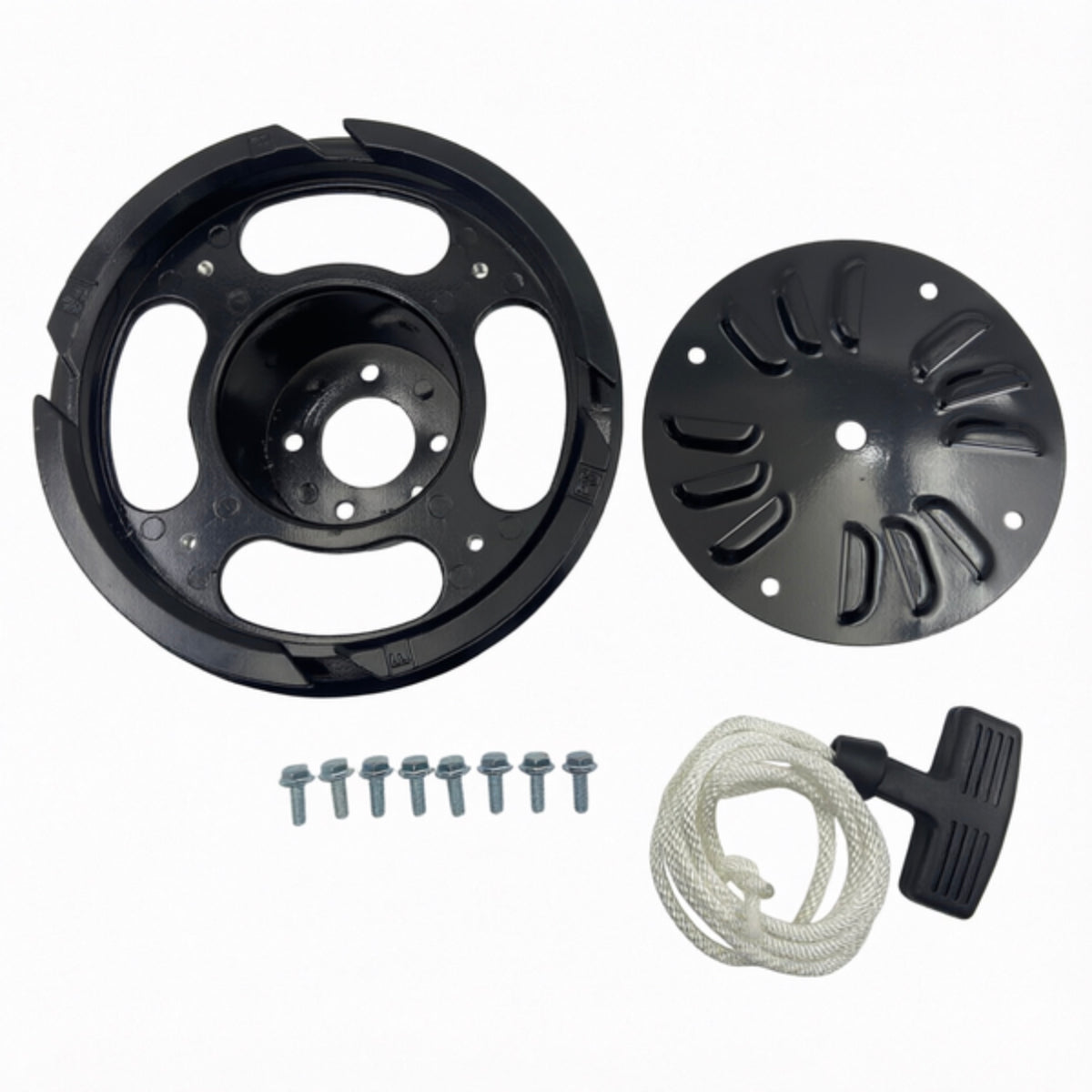 LM045735 Aluminum starter pulley with rope and bolt 186F